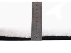 New Alfombra Shaggy tejida a mano 135x200 cm Cozy Blanco