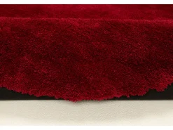 Alfombra De Salón|Alfombra Redonda-Alfombra Shaggy tejida a mano 190x190 cm Cozy Rojo
