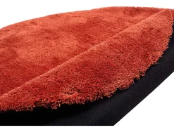 Alfombra De Salón-Alfombra Shaggy tejida a mano 135x200 cm Óxido Cozy Cobrizo