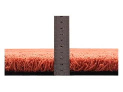 Alfombra De Salón-Alfombra Shaggy tejida a mano 135x200 cm Óxido Cozy Cobrizo