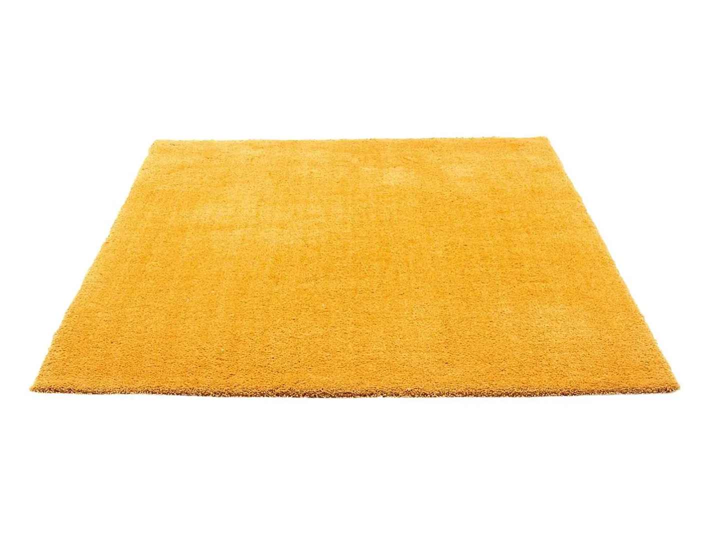 Alfombra Shaggy tejida a mano 85x155 cm Oro Cozy Dorado Clearance