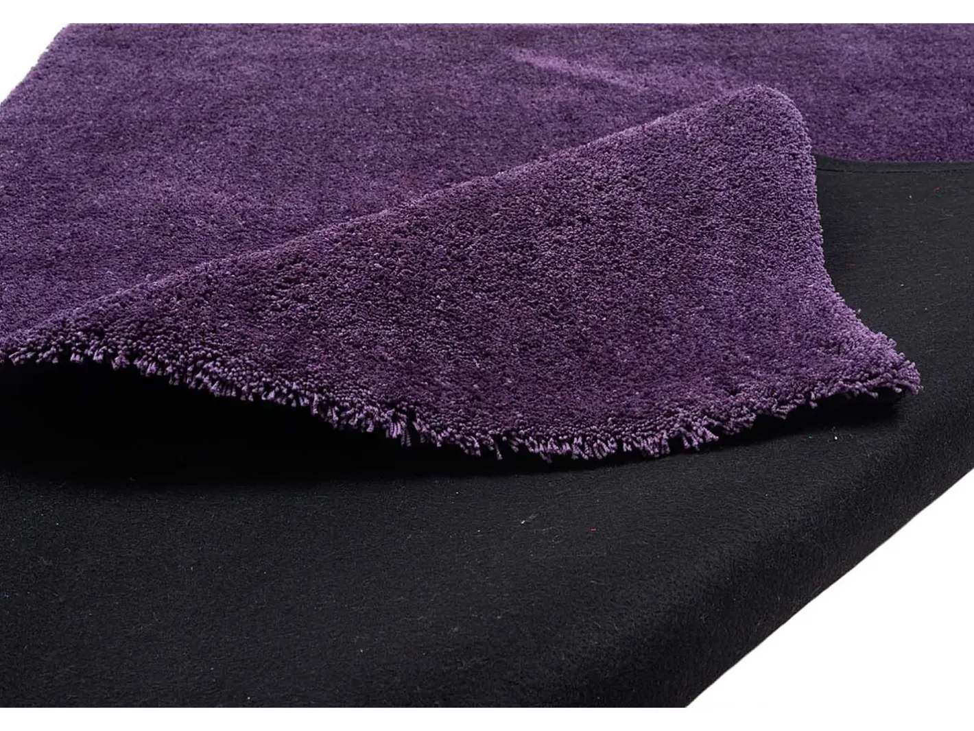 Hot Alfombra Shaggy tejida a mano 160x230 cm Morado Cozy Violeta