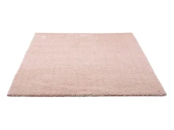 Alfombra De Salón-Alfombra Shaggy tejida a mano 140x200 cm Cozy Beige