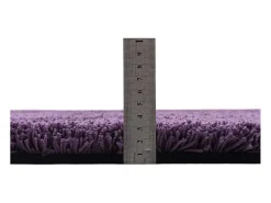 Alfombra Shaggy tejida a mano 65x135 cm Morado Cozy Violeta
