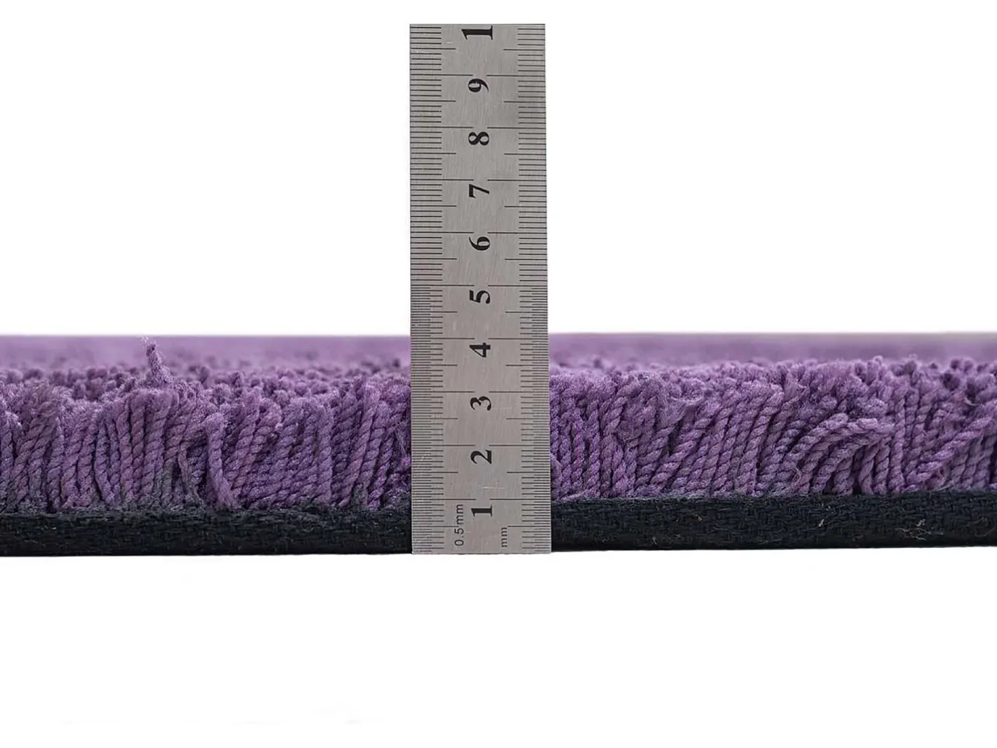 Alfombra De Salón-Alfombra Shaggy tejida a mano 80x120 cm Morado Cozy Violeta