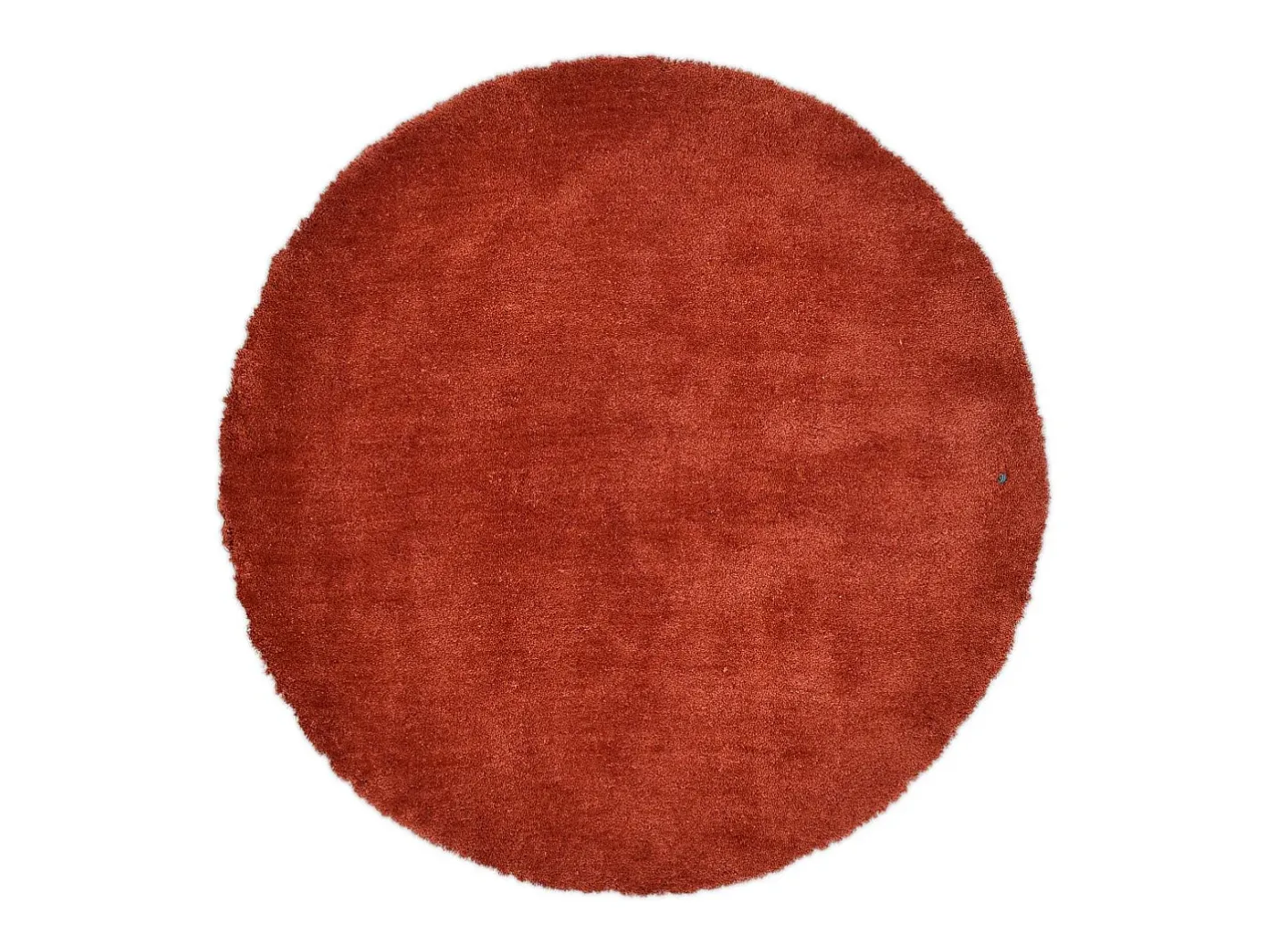 Alfombra Shaggy tejida a mano 140x140 cm Óxido Cozy Cobrizo Discount