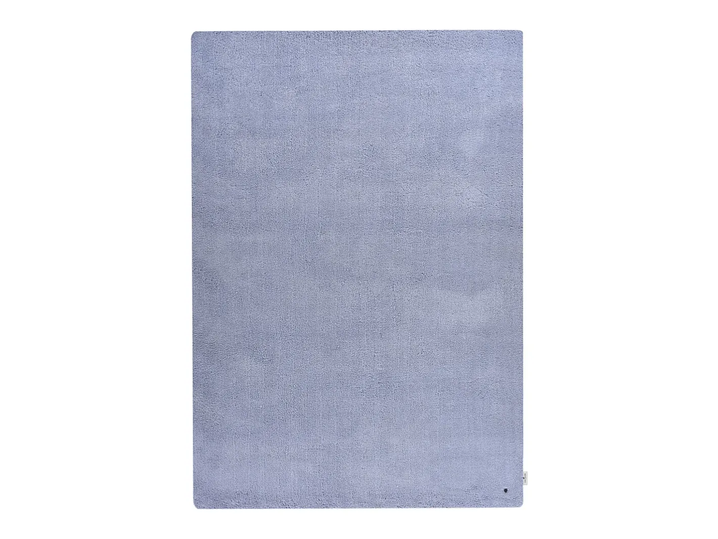 Alfombra Shaggy tejida a mano 140x200 cm claro Cozy Azul