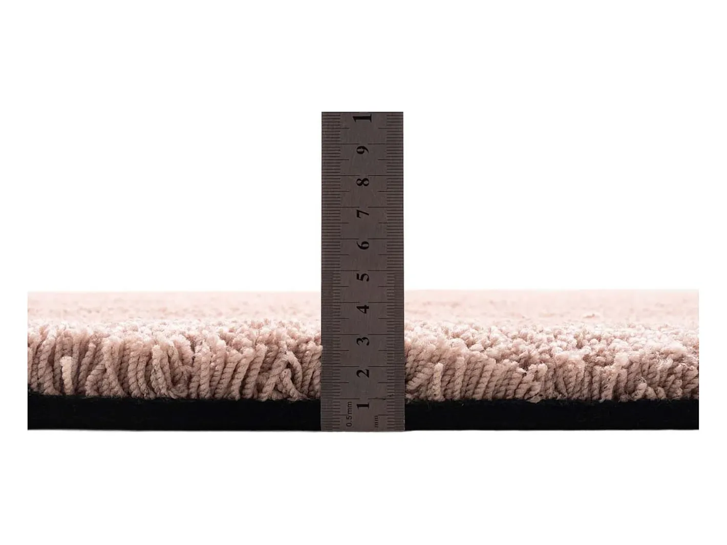 Clearance Alfombra Shaggy tejida a mano 135x200 cm Cozy Beige