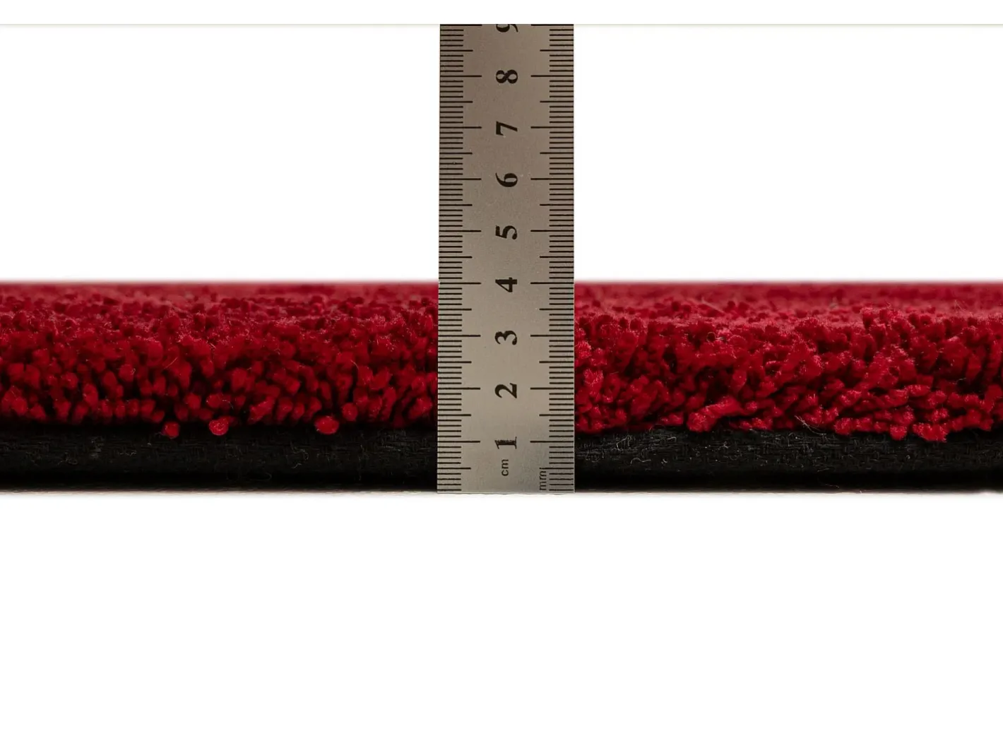Alfombra De Salón-Alfombra Shaggy tejida a mano 50x80 cm Cozy Rojo