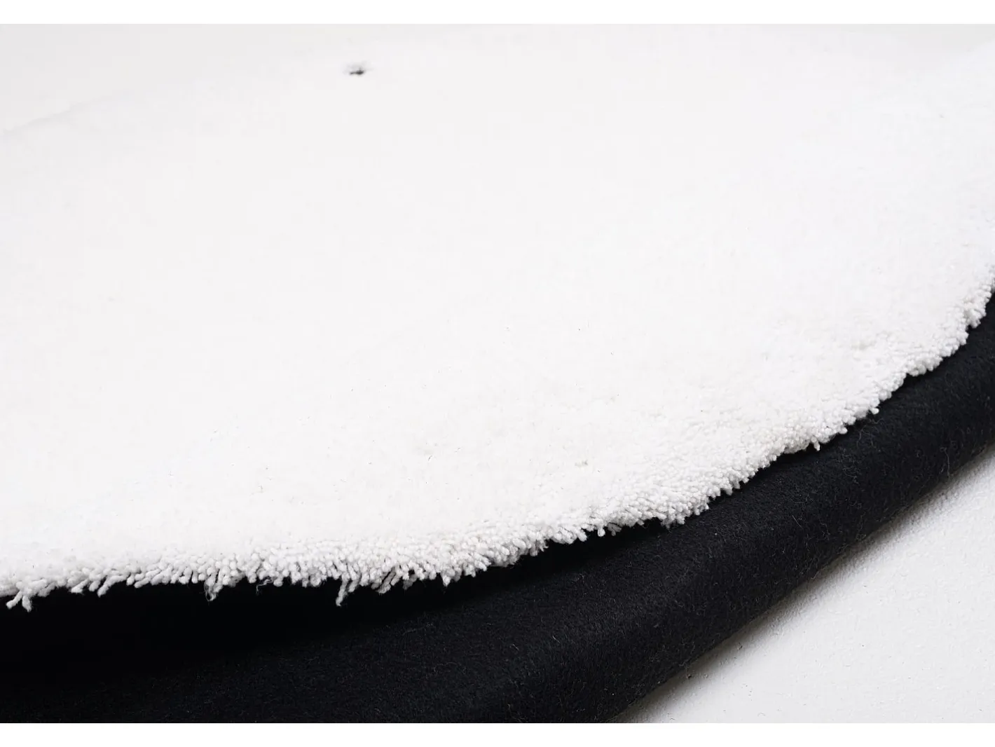 Best Alfombra Shaggy tejida a mano 140x140 cm Cozy Blanco