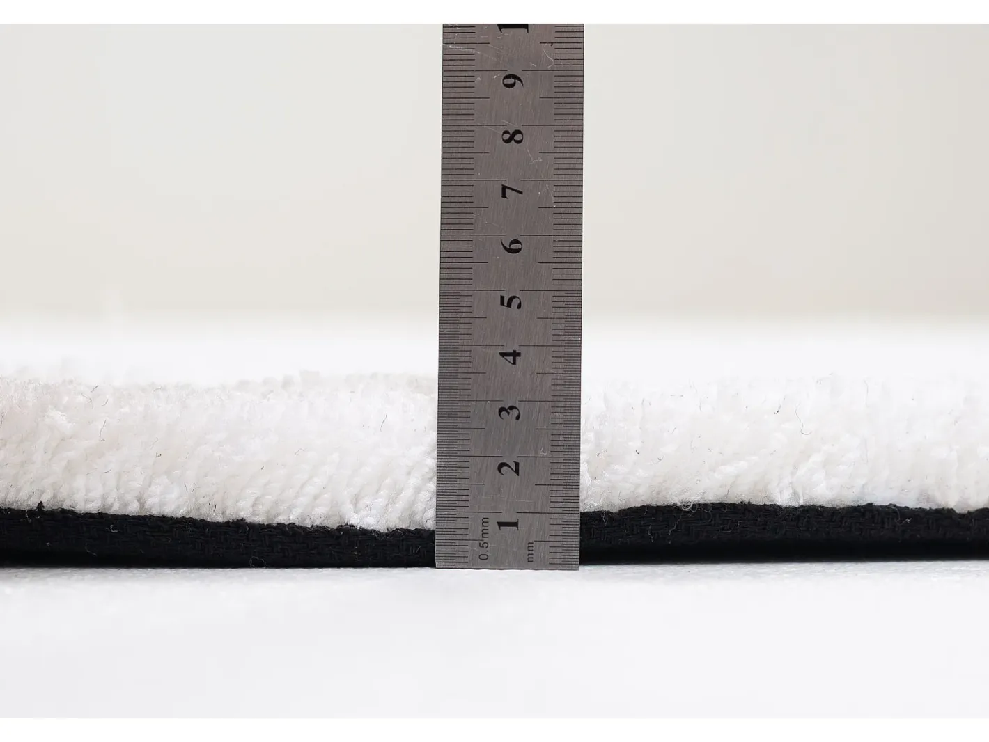 Best Alfombra Shaggy tejida a mano 140x140 cm Cozy Blanco
