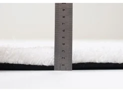 Best Alfombra Shaggy tejida a mano 190x190 cm Cozy Blanco