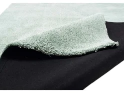 Alfombra Shaggy tejida a mano 65x135 cm Menta Cozy Verde almendra