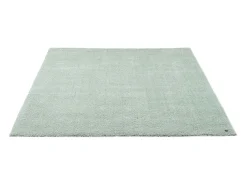 Alfombra Shaggy tejida a mano 65x135 cm Menta Cozy Verde almendra