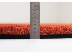 Alfombra Shaggy tejida a mano 190x190 cm Óxido Cozy Cobrizo Clearance