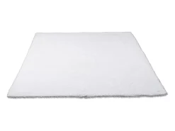 Alfombra De Salón-Alfombra Shaggy tejida a mano 160x230 cm Cozy Blanco