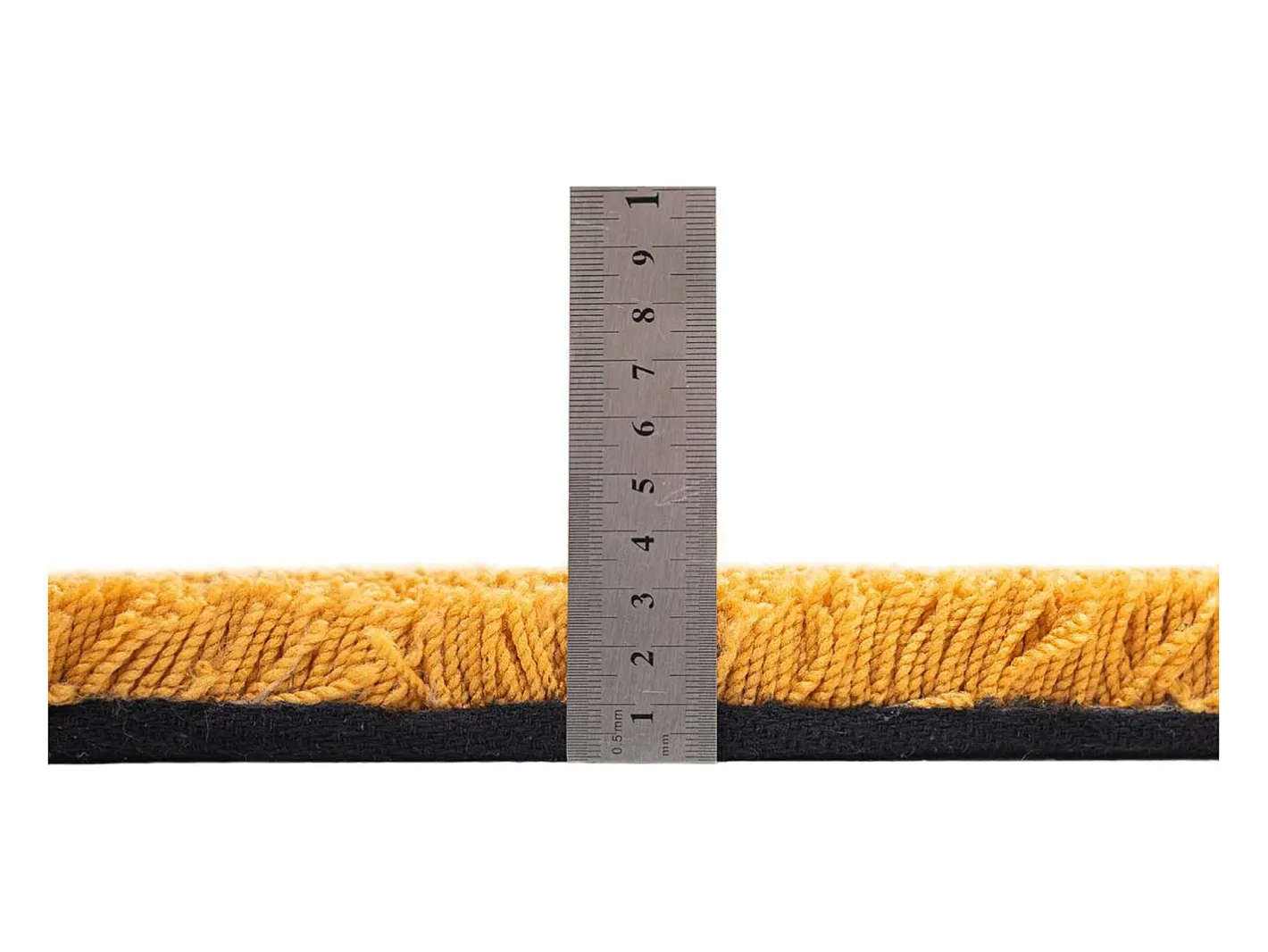 Alfombra De Salón-Alfombra Shaggy tejida a mano 80x120 cm Oro Cozy Dorado