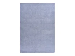 Alfombra Shaggy tejida a mano 85x155 cm claro Cozy Azul Outlet