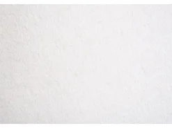 Alfombra Shaggy tejida a mano 100x100 cm Cozy Blanco Outlet