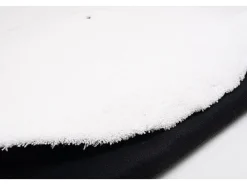 Alfombra Shaggy tejida a mano 100x100 cm Cozy Blanco Outlet