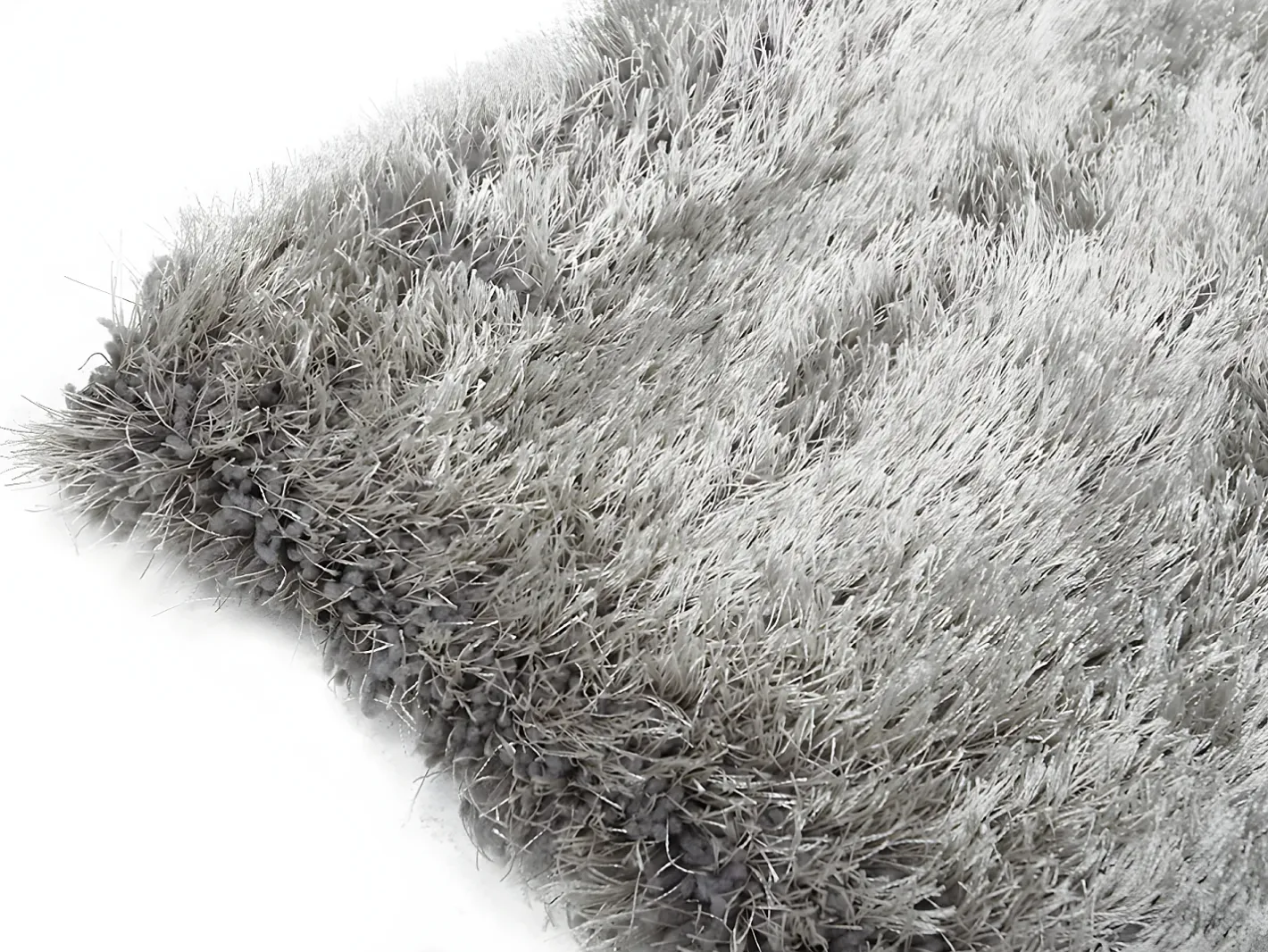 OZAIA Alfombra De Salón-Alfombra shaggy turquesa y gris poliéster 160x230 cm PIETRA Azul turquesa