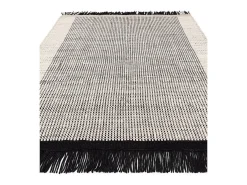 Online Alfombra tejida a mano, 100% lana - 200x290cm - , crema, blanco - Avalon Negro