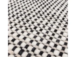Online Alfombra tejida a mano, 100% lana - 200x290cm - , crema, blanco - Avalon Negro