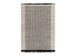 Online Alfombra tejida a mano, 100% lana - 200x290cm - , crema, blanco - Avalon Negro