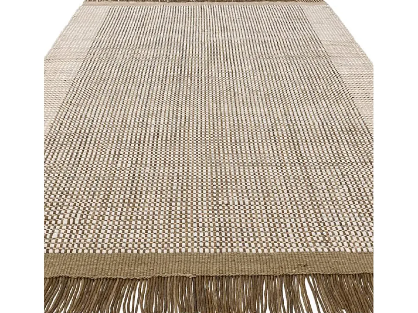 Best Alfombra tejida a mano, 100% lana - 160x230cm - , crema,blanco - Avalon Verde