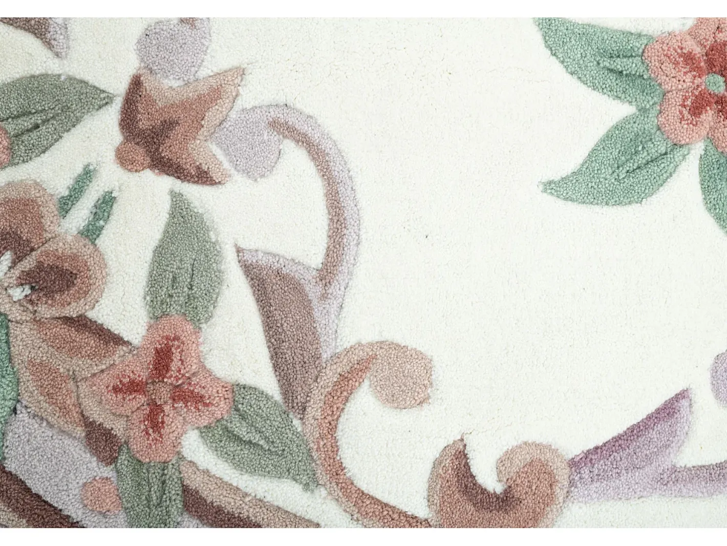 Discount Alfombra tejida a mano con borde en diseño Aubusson 120x170 cm Ming Beige