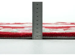 Discount Alfombra tejida a mano con borde en diseño Aubusson 190x290 cm Ming Rojo