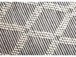 Alfombra De Salón-Alfombra tejida a mano con diseño étnico 65x135 cm Naturaleza Colored Macrame Color natural claro