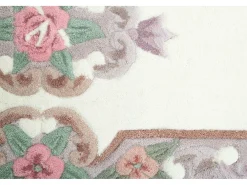 Hot Alfombra tejida a mano con borde en diseño Aubusson 70x600 cm Ming Beige