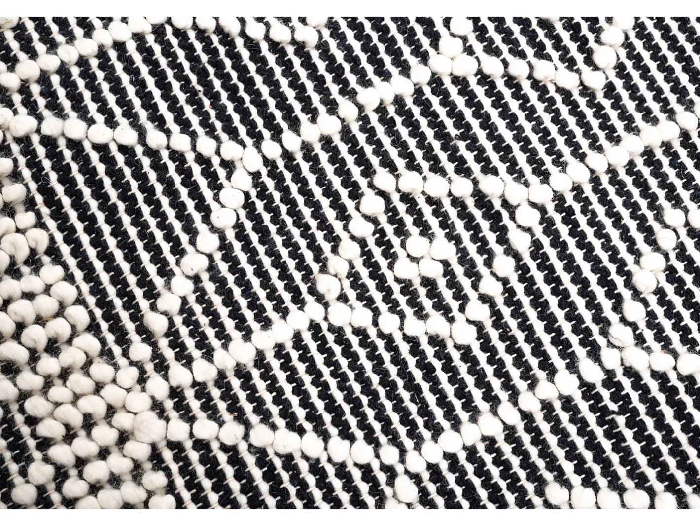 Alfombra De Salón-Alfombra tejida a mano con diseño étnico 65x135 cm Colored Macrame Gris