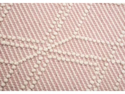 Alfombra De Salón-Alfombra tejida a mano con diseño étnico 160x230 cm Colored Macrame Rosa