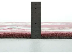 Alfombra De Salón-Alfombra tejida a mano con borde en diseño Aubusson 90x160 cm Ming Rosa