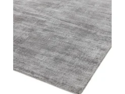 Alfombra De Salón-Alfombra tejida a mano de viscosa - 200x290cm - Plata - Blade Plateado