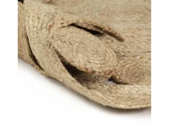 Clicnbuy Alfombra tejida a mano de yute trenzado 120 cm Marru00f3n