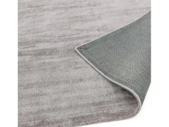 Alfombra De Salón-Alfombra tejida a mano de viscosa - 160x230cm - Plata - Blade Plateado