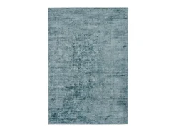 Alfombra tejida a mano de viscosa 70x140 cm Turquesa claro Star Azul turquesa Online