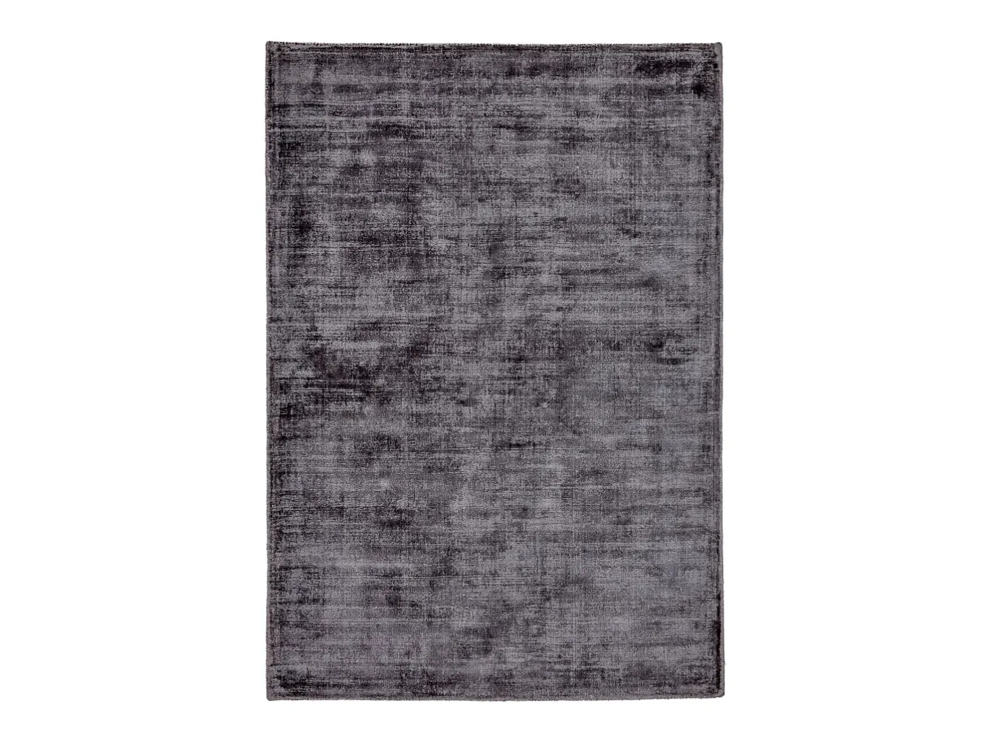 Alfombra tejida a mano de viscosa 70x140 cm Antracita Star Gris antracita Best