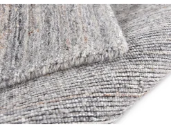 Best Alfombra tejida a mano de lana y viscosa 60x90 cm Sandiego Gris