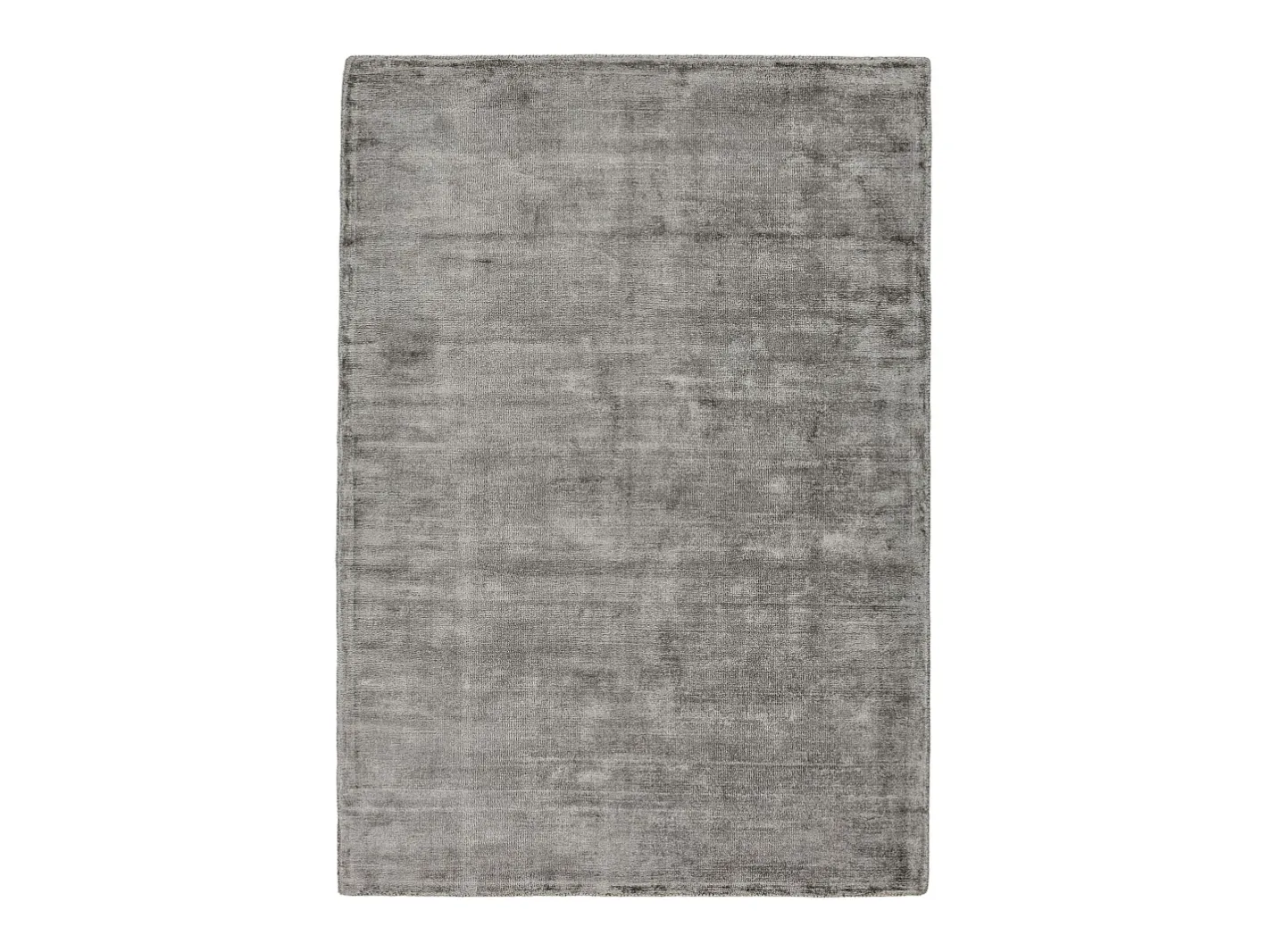 Outlet Alfombra tejida a mano de viscosa 40x60 cm Star Gris