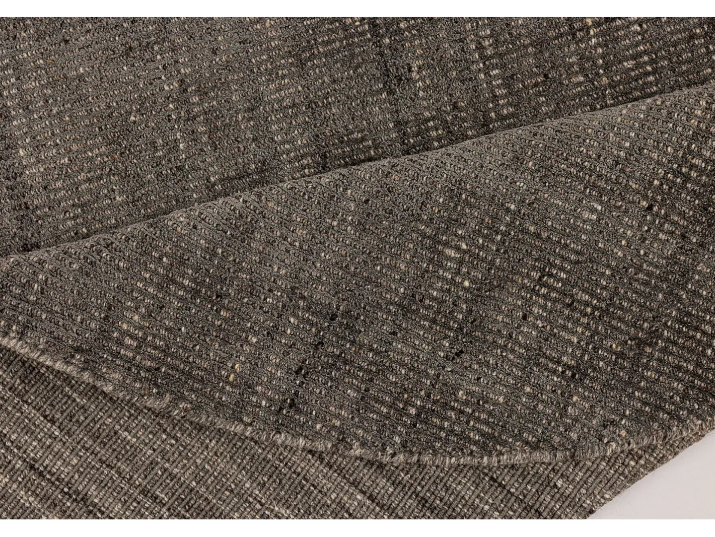 Alfombra UNI a rayas de viscosa y lana 190x190 cm Antracita Venus Gris antracita Online