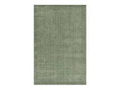 Alfombra De Salón-Alfombra UNI a rayas de viscosa y lana 120x180 cm Venus Verde