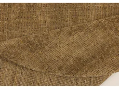 Clearance Alfombra UNI a rayas de viscosa y lana 150x150 cm Oro Venus Dorado