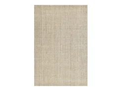 Alfombra De Salón-Alfombra UNI a rayas de viscosa y lana 90x160 cm Venus Beige