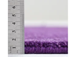 Alfombra De Salón-Alfombra UNI tejida a mano 250x350 cm Morado Holi Violeta