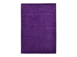 Alfombra De Salón-Alfombra UNI tejida a mano 250x350 cm Morado Holi Violeta