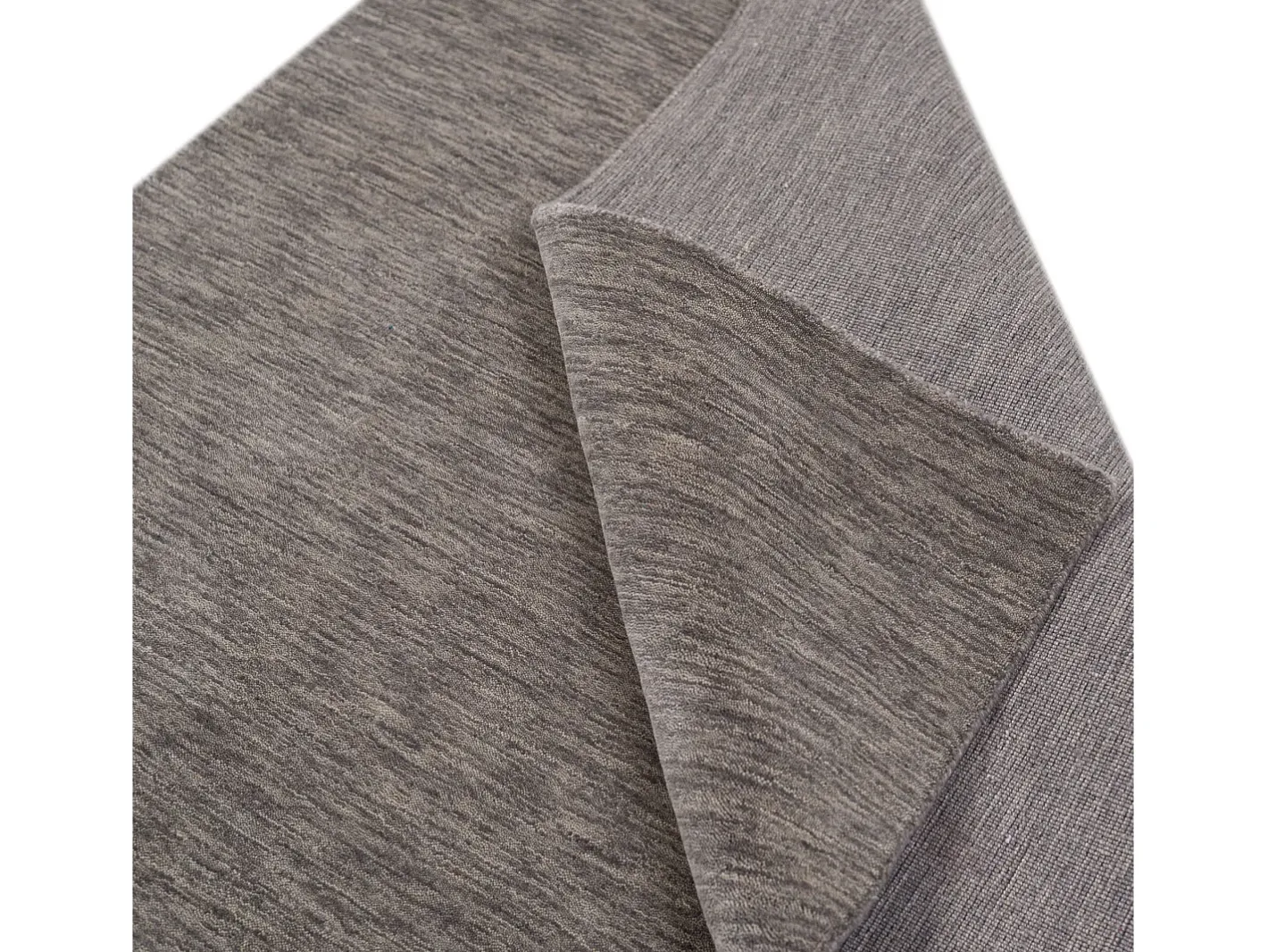 Alfombra De Salón-Alfombra UNI tejida a mano 250x350 cm Holi Gris
